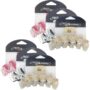 My Accessory Hair Styling Clip 2-Toned Zig Zag Assorted 6PK 11cm