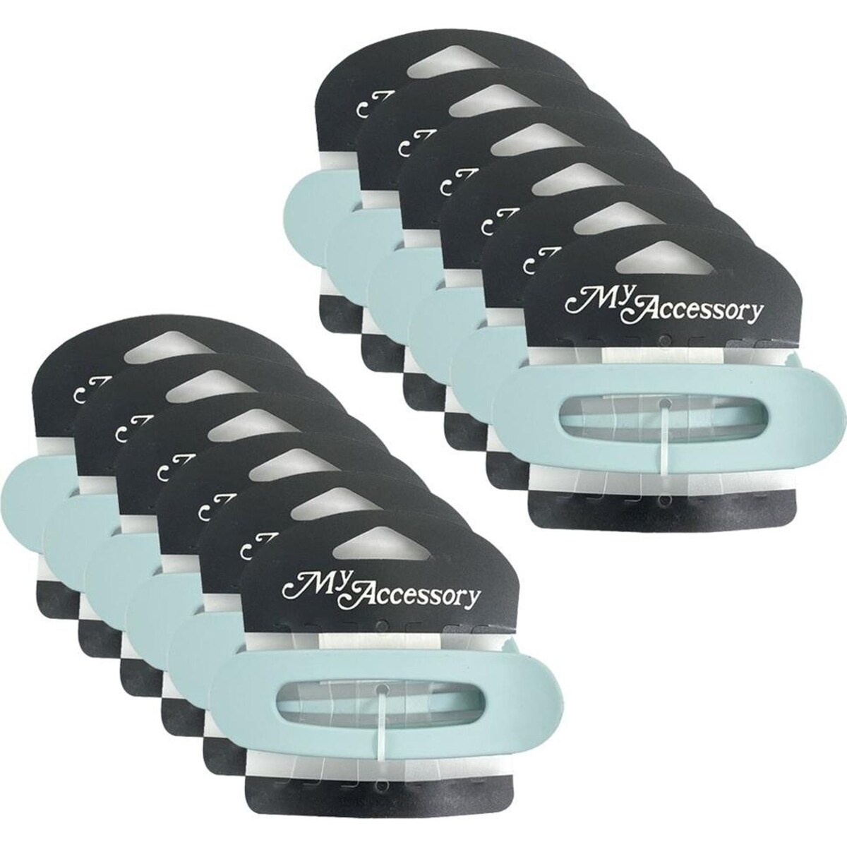 My Accessory Melrose Hair Clip Curved Low Profile Matte Finish 12PK 11cm