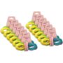 My Accessory Kids Hair Ties Wave Multi Colour 12x 10pc 4.5cm