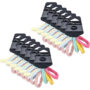 My Accessory Hair Rings/Ties Thick Pastel Ponytail 12x 6pc 4.5cm