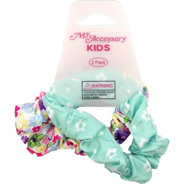 My Accessory Kids Scrunchie Patterns Mini Assorted 12x 2pc 8cm