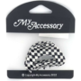 My Accessory Melrose Hair Clip Check Mix Assorted 6PK 5cm