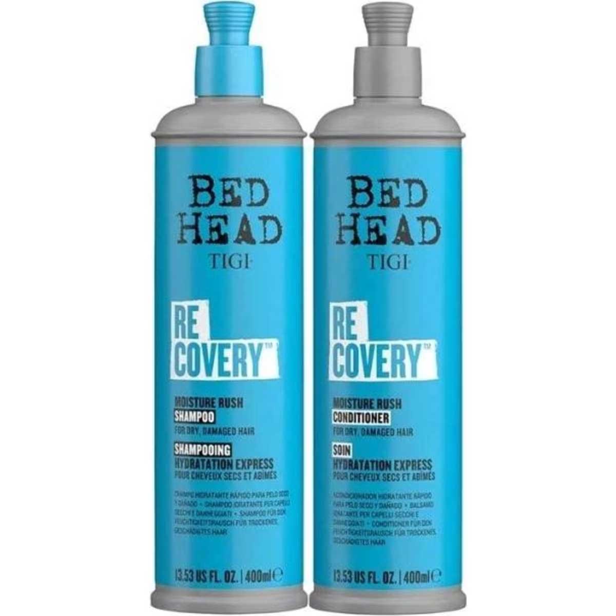 TIGI Bed Head Recovery Moisture Rush Shampoo & Conditioner 400mL Duo