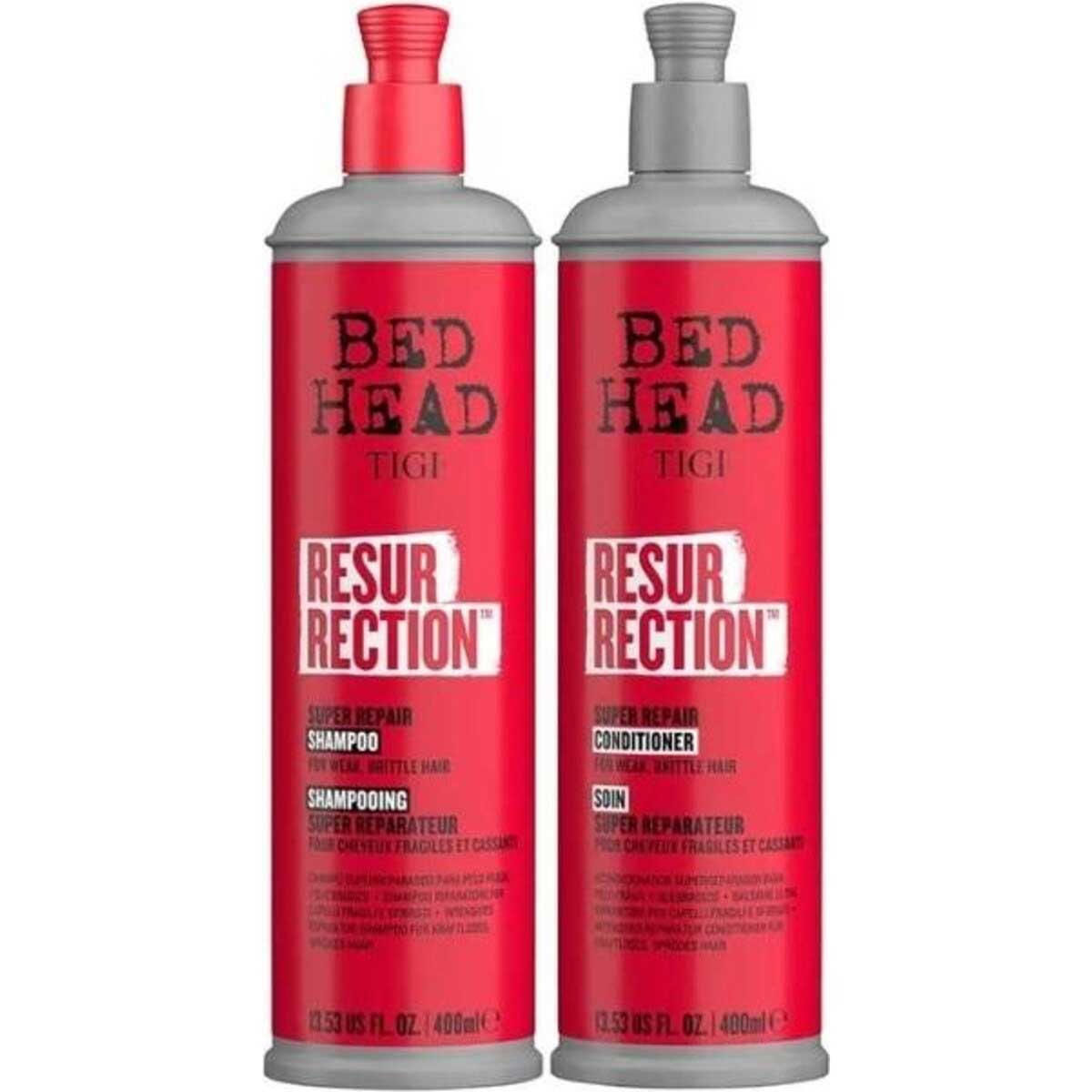 TIGI Bed Head Resurrection Super Repair Shampoo & Conditioner 400mL Duo