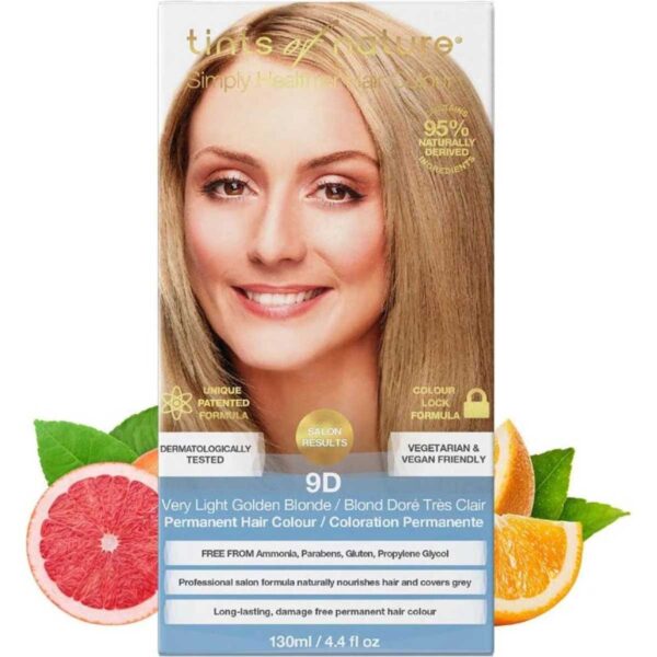 Tints Of Nature 9D Very Light Golden Blonde Permanent Colour 130ml