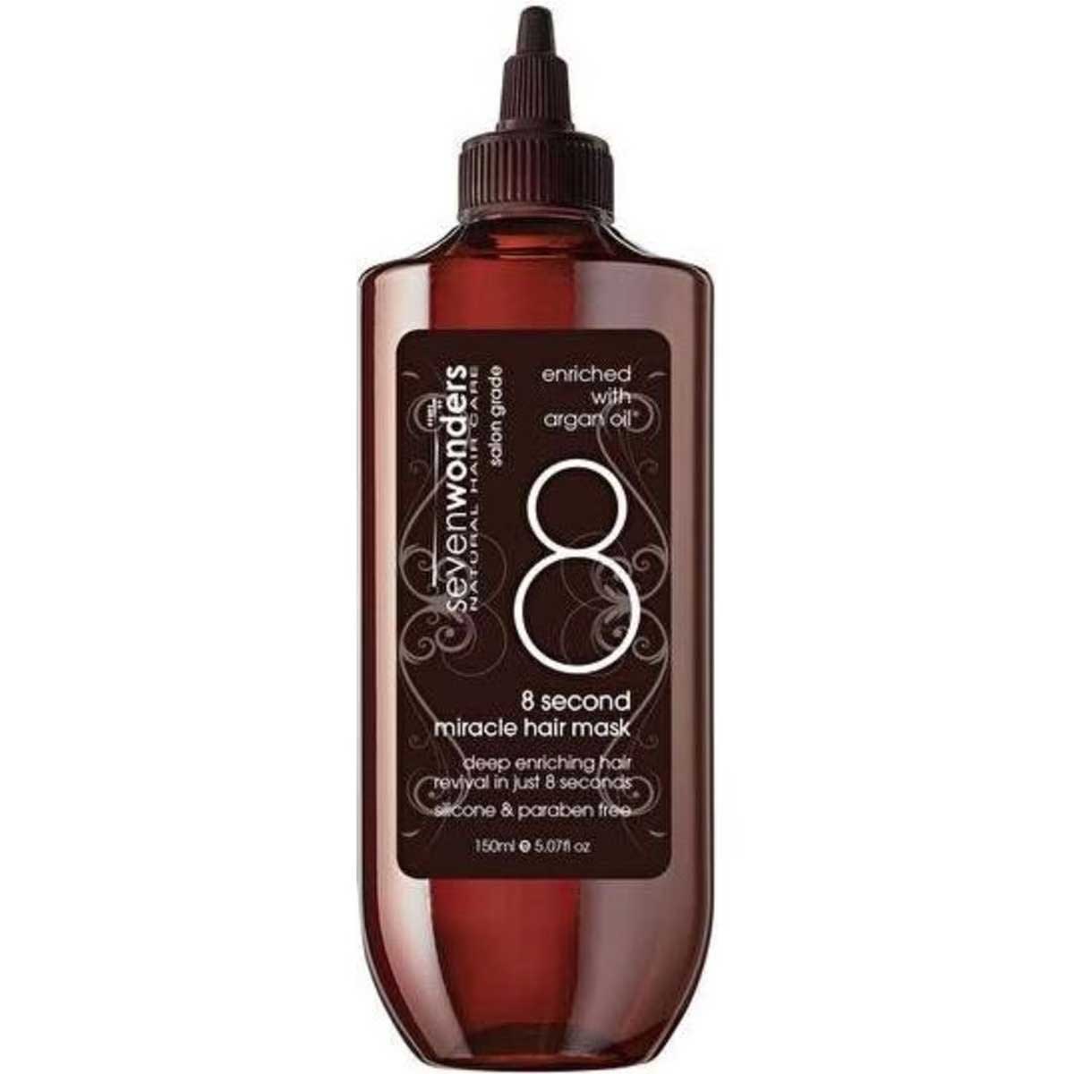 Seven Wonders Natural Hair Care 8 Second Miracle Hair Mask Enriched with Argan Oil 150ml