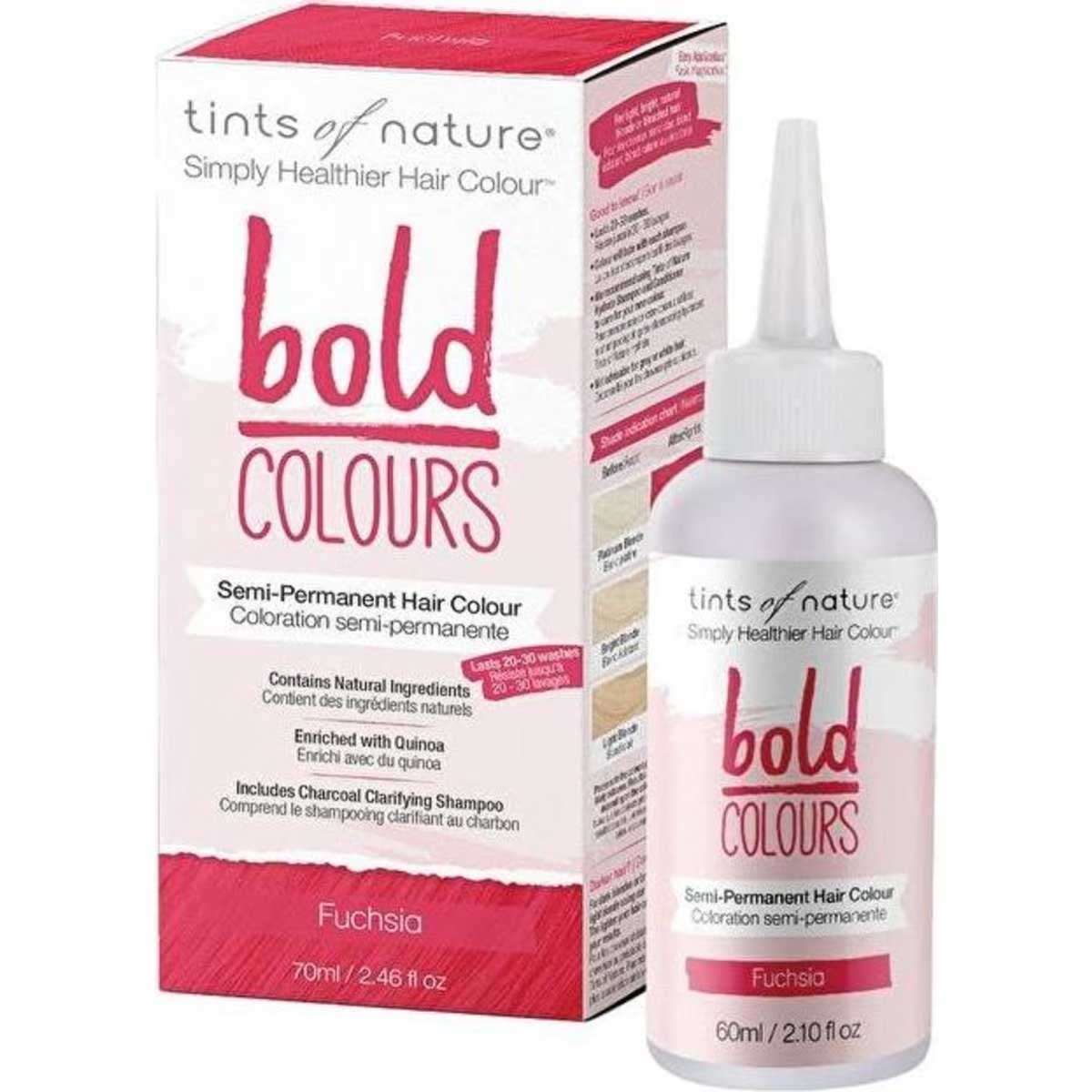 Tints of Nature Bold Colours (Semi-Permanent Hair Colour) Fuchsia 70ml