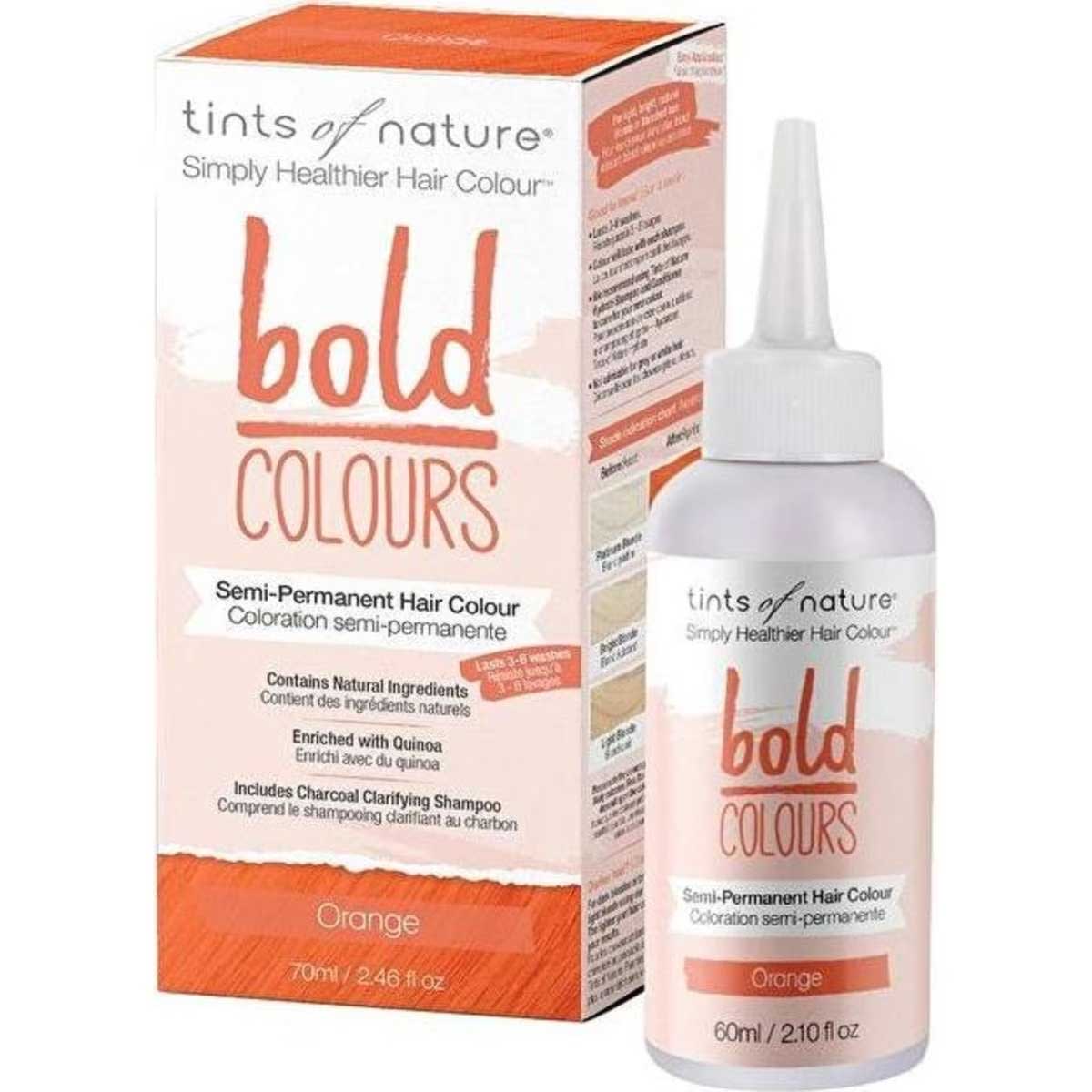 Tints of Nature Bold Colours (Semi-Permanent Hair Colour) Orange 70ml