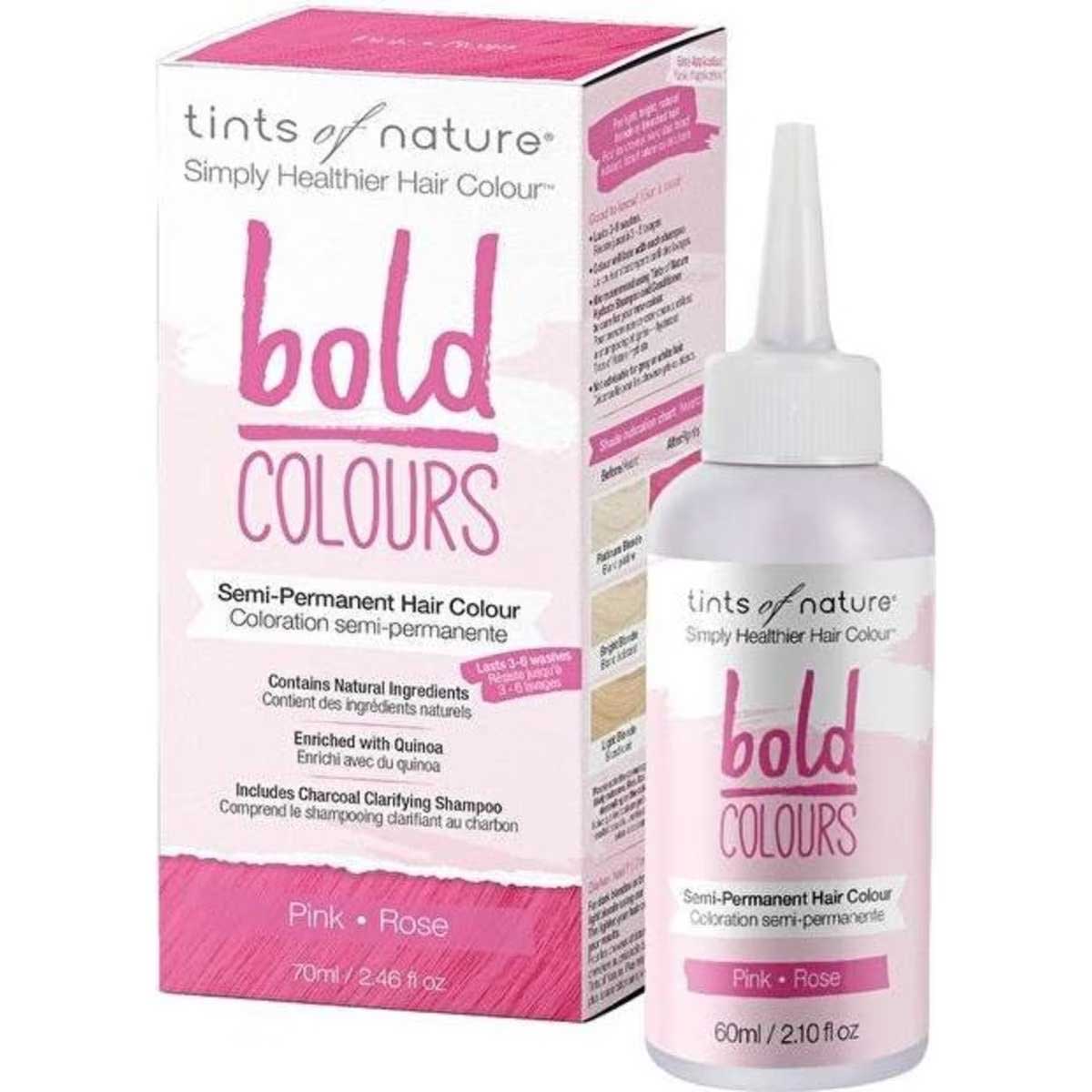 Tints of Nature Bold Colours (Semi-Permanent Hair Colour) Pink 70ml