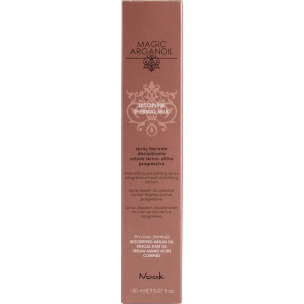 Nook Magic Argan Discipline Thermal Milk Spray 150ml - Progressive Heat Activating Action
