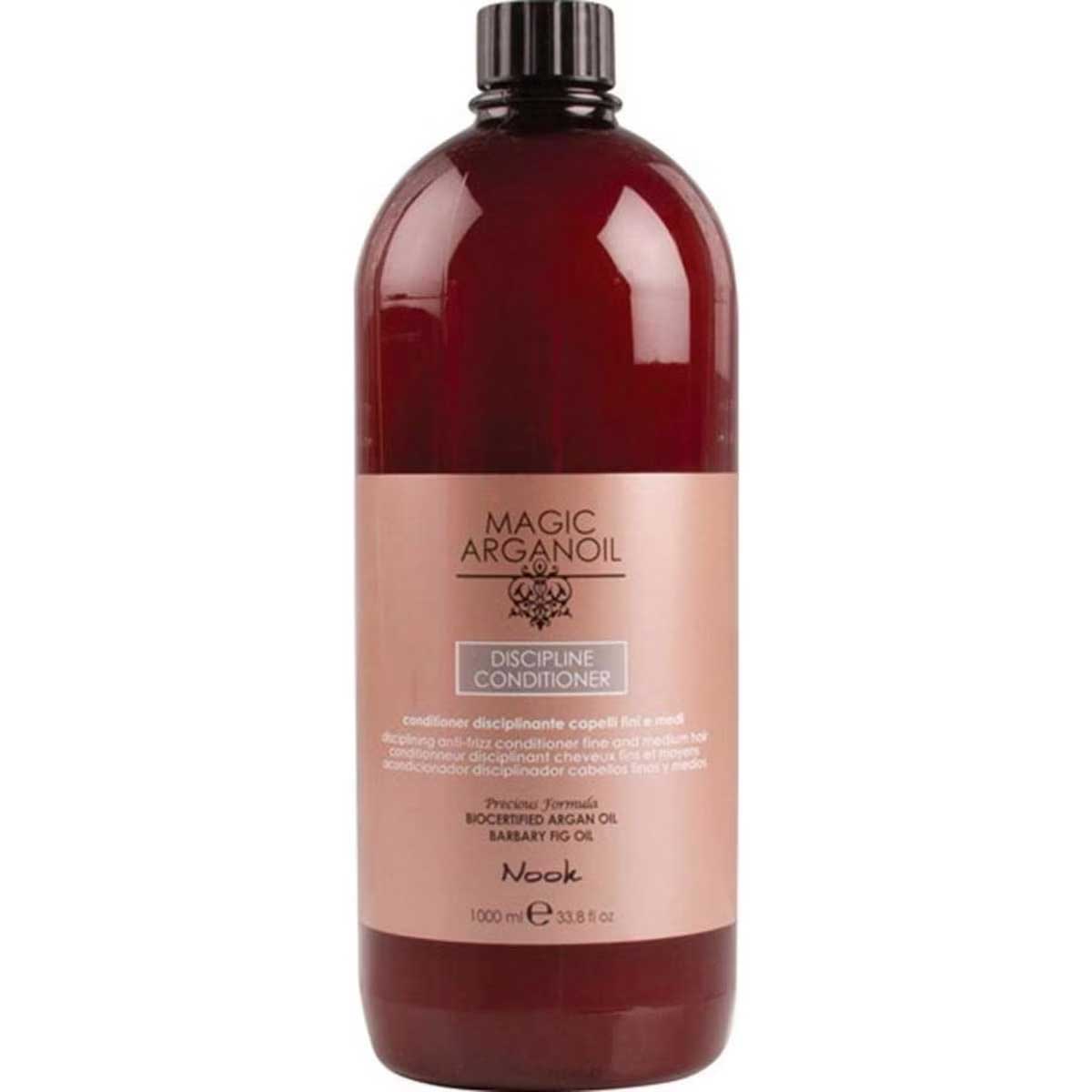 Nook Magic Argan Discipline Anti Frizz Conditioner 1L - Fine and Medium Hair Texture