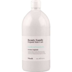 Nook Beauty Family Organic Hair Care Basilico&Mandorla Crema Rugiada 1L - Brightening hydrating conditioner for dry and dull-looking hair