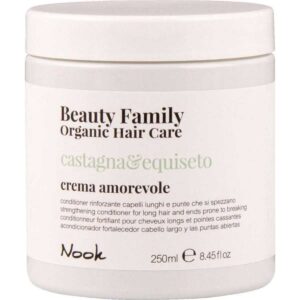 Nook Beauty Family Organic Hair Care Castagna&Equiseto Crema Amorevole 250ml - Strengthening conditioner for long hair and ends prone to breaking