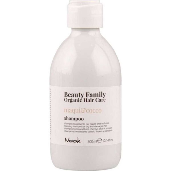Nook Beauty Family Organic Hair Care Maqui&Cocco Shampoo 300ml - Restoring shampoo for dry and damaged hair