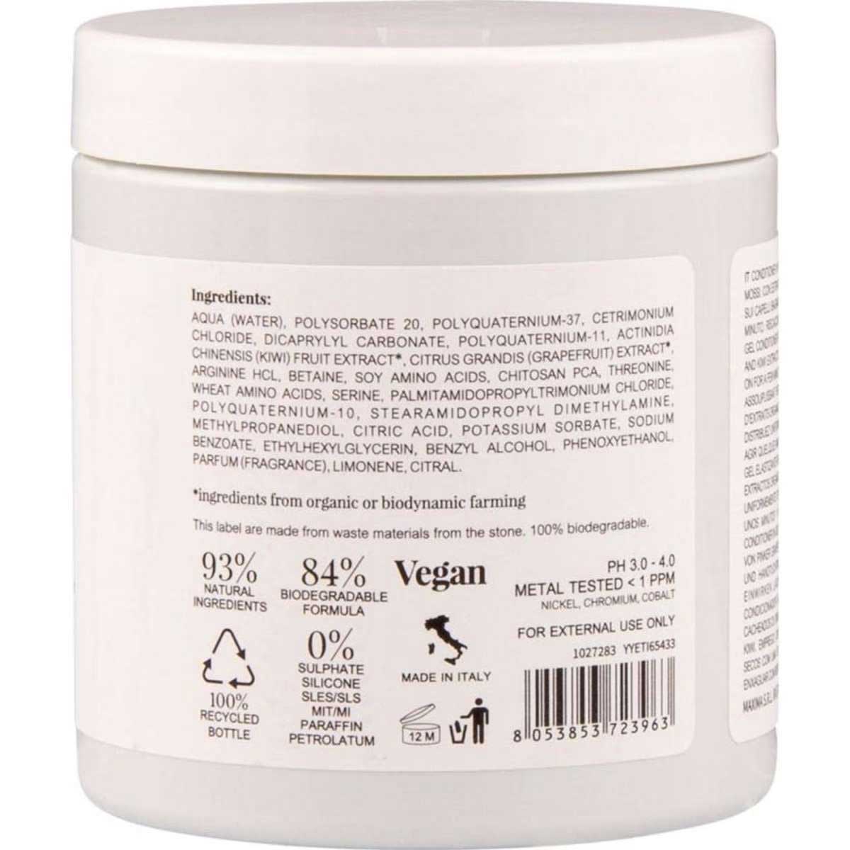 Nook Beauty Family Organic Hair Care Pompelmo Rosa&Kiwi Crema Sorbetto 250ml - Elasticizing gel conditioner for curly or wavy hair