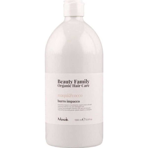 Nook Beauty Family Organic Hair Care Maqui&Cocco Burro Impacco 1L - Restoring mask for dry and damaged hair