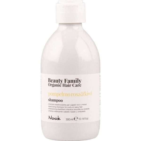 Nook Beauty Family Organic Hair Care Pompelmo Rosa&Kiwi Shampoo 300ml - Elasticizing shampoo for curly or wavy hair