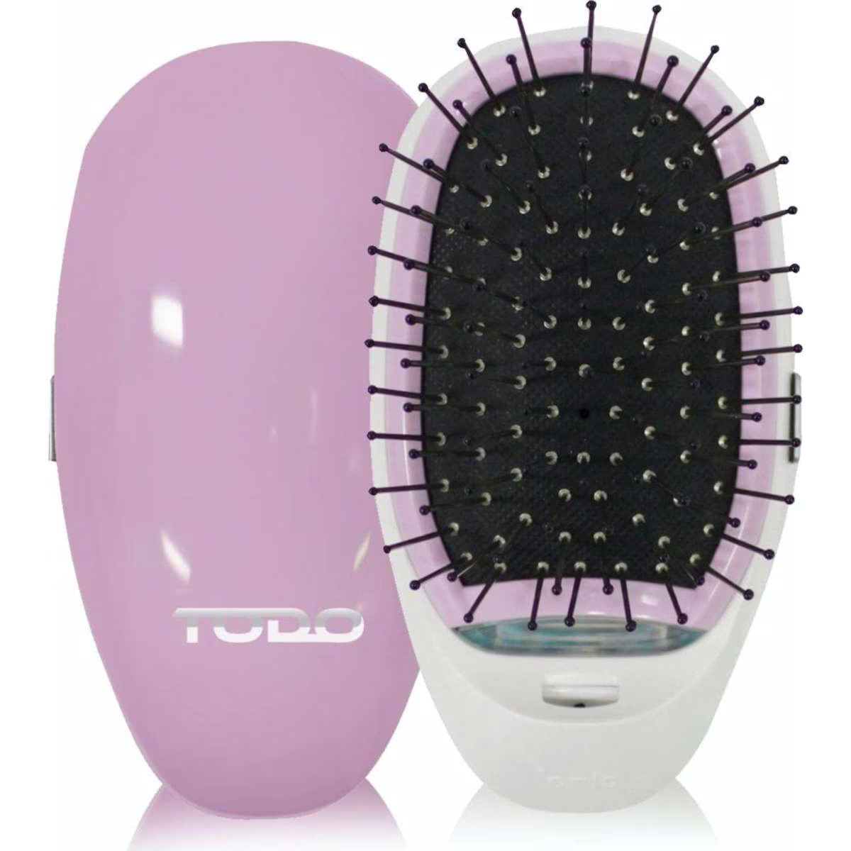 TODO Ionic Styling Hair Brush Straight Smooth Silky Hair Stainless Steel Bristle Pink
