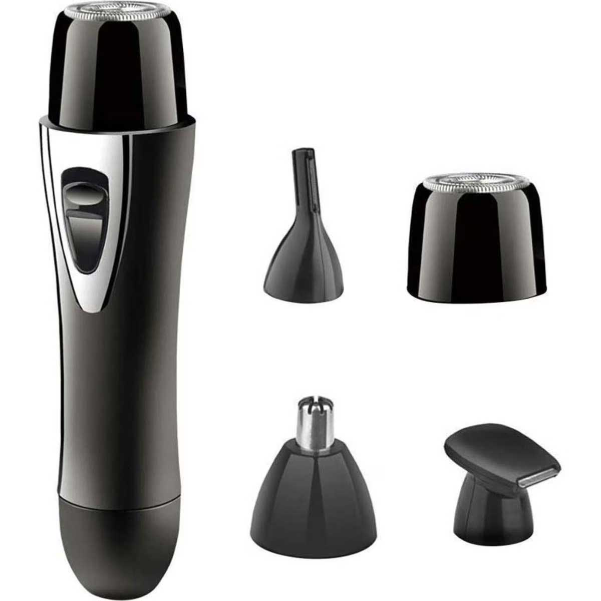 1074297504 TODO Rechargeable Electric Travel Eyebrow Nose Ear Hair Body Trimmer Remover Lady Shaver Razor Blade USB - Black