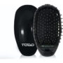 TODO Ionic Styling Hair Brush Straightener Anti-Frizz Smooth Silky Hair Stainless Steel Bristle Black