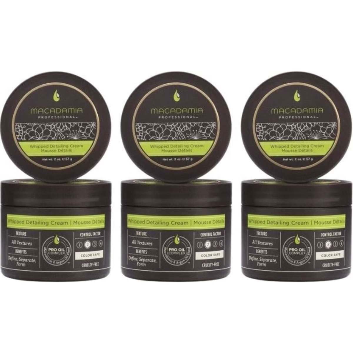 Macadamia Professional Whipped Detailer Cream 57g X 3
