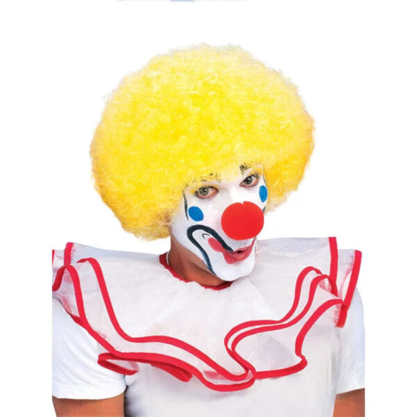 Rubies Afro Clown Wig Adult Dress Up Costume Hair Accessory - Bright Yellow