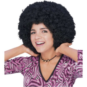 Rubies Afro Clown/Sports African Wig Adult Dress Up Costume Hair Accessory -Black