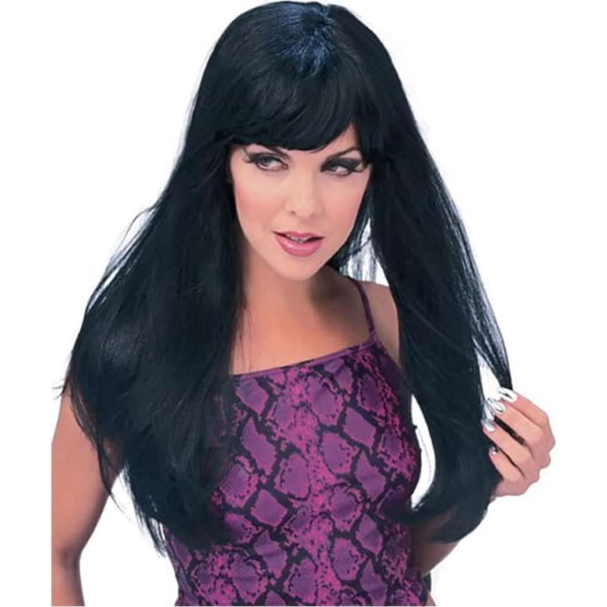 Rubies Glamour Black Wig Hair Adult 5845 Headwear Accessory