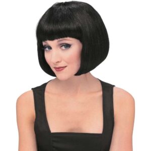 Rubies Supermodel Short Black Hair Wig Costume Accessory Adult