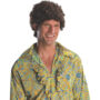 Rubies Brunette Brown Tight Afro Wig Curl Hair Dress Up Accessory Adult