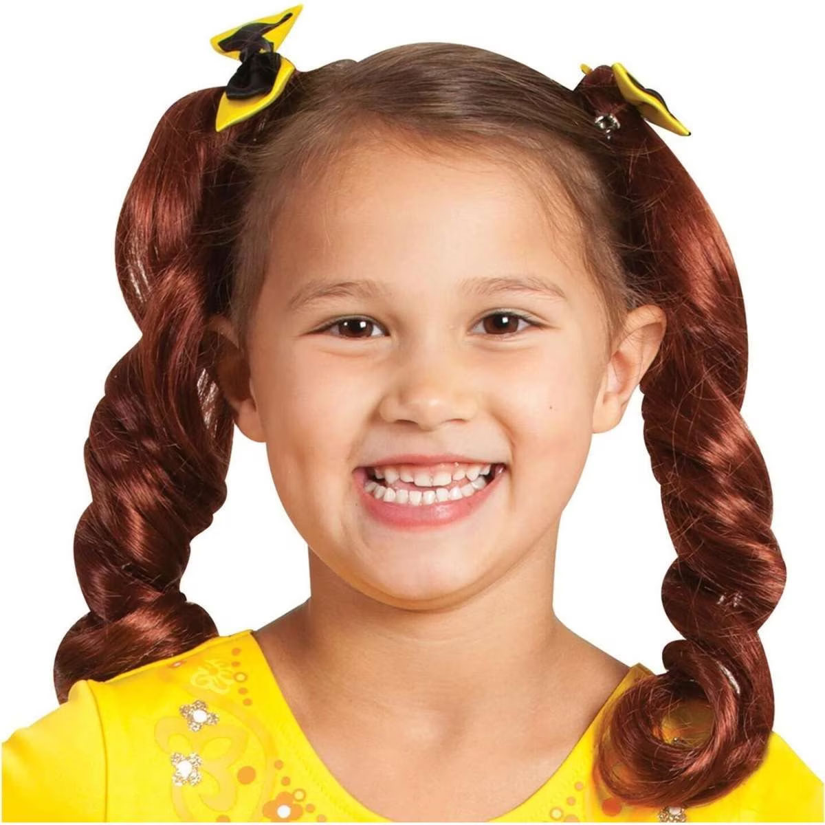 Rubies Emma Wiggle Hair Pigtails With Bows Kids/Girls One Size
