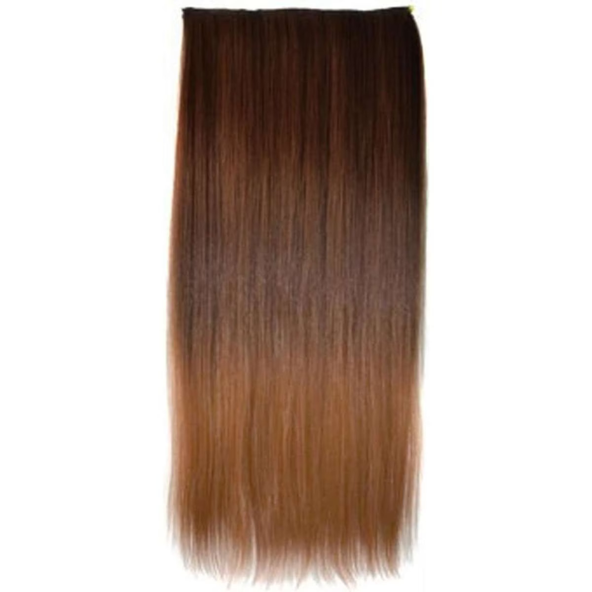 TODO 22" Two Tone Ombre High Grade Synthetic Hair Brown Straight 7Piece 16Clips 05