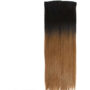 TODO 22" Twotone Ombre High Grade Brown Straight 7Piece 16Clips Hair Extension 06