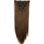 TODO High Grade Light Brown Synthetic Hair 7Piece 16Clips 22" Straight Clip On
