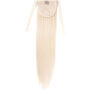TODO 22" Light Blonde Hair Extension Synthetic Hair Ponytail Straight Ribbon