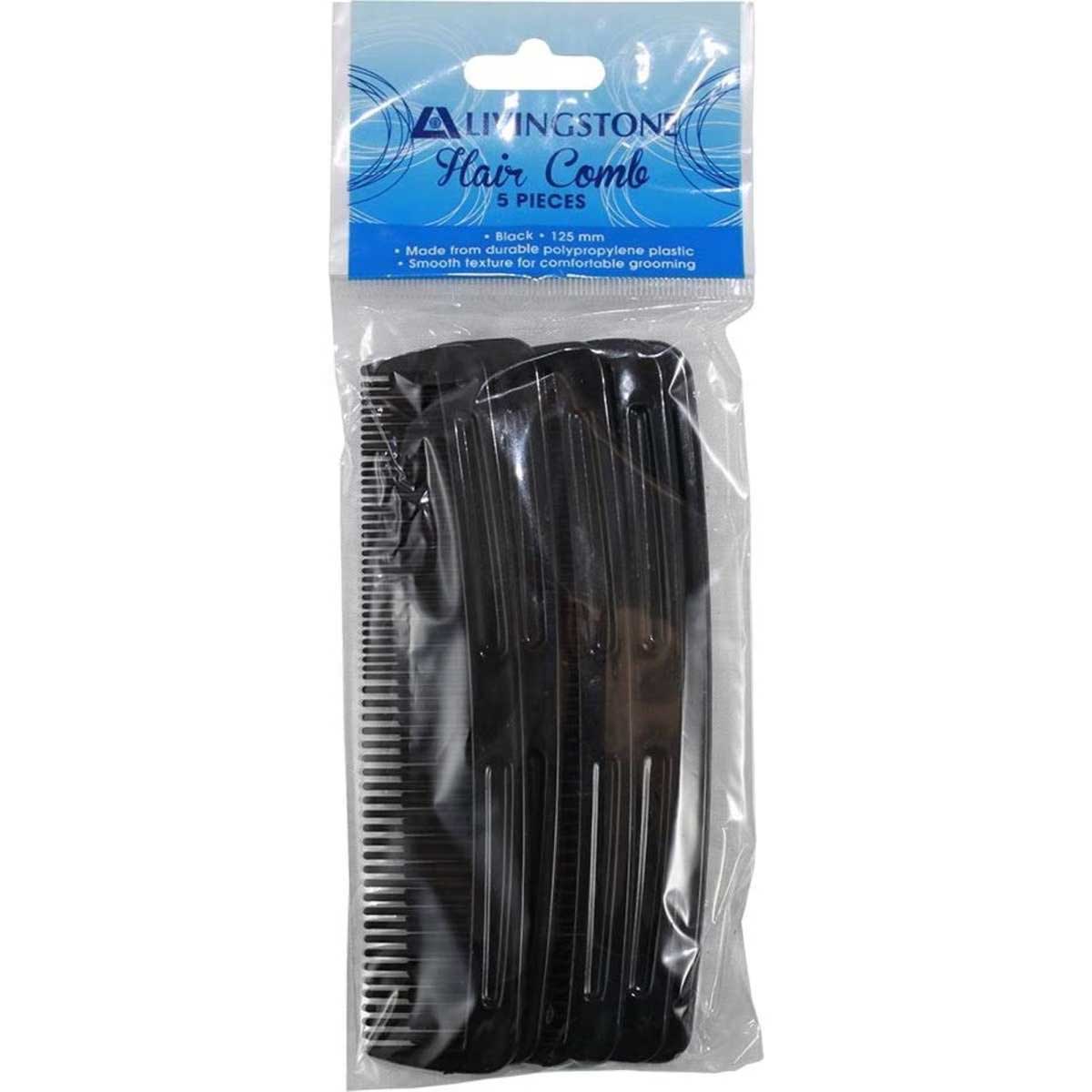 Livingstone Men's Comb Polypropylene 125mm 5 Pack x165