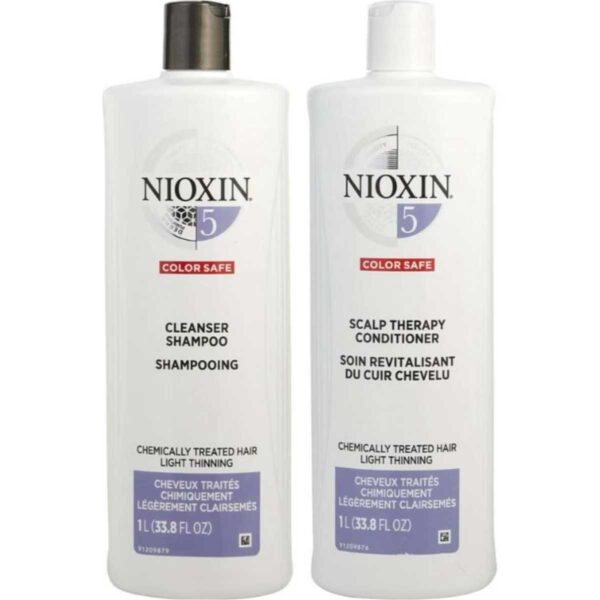 Nioxin System 5 Cleanser Shampoo & Scalp Therapy Conditioner 1L Duo