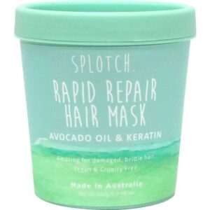 Organik Botanik Splotch Avocado Oil & Keratin Rapid Repair Hair Mask Tub 200g