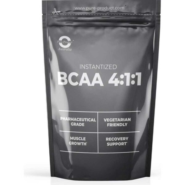 Pure Product Australia BCAA Powder 4:1:1 500g Unflavoured No Shaker Glass