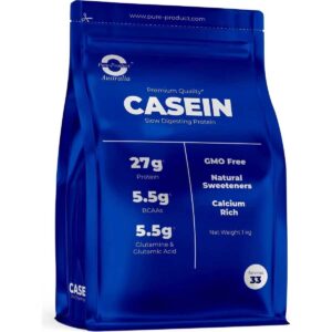 Pure Product Australia Micellar Casein 1kg Cookies & Cream with Shaker Glass