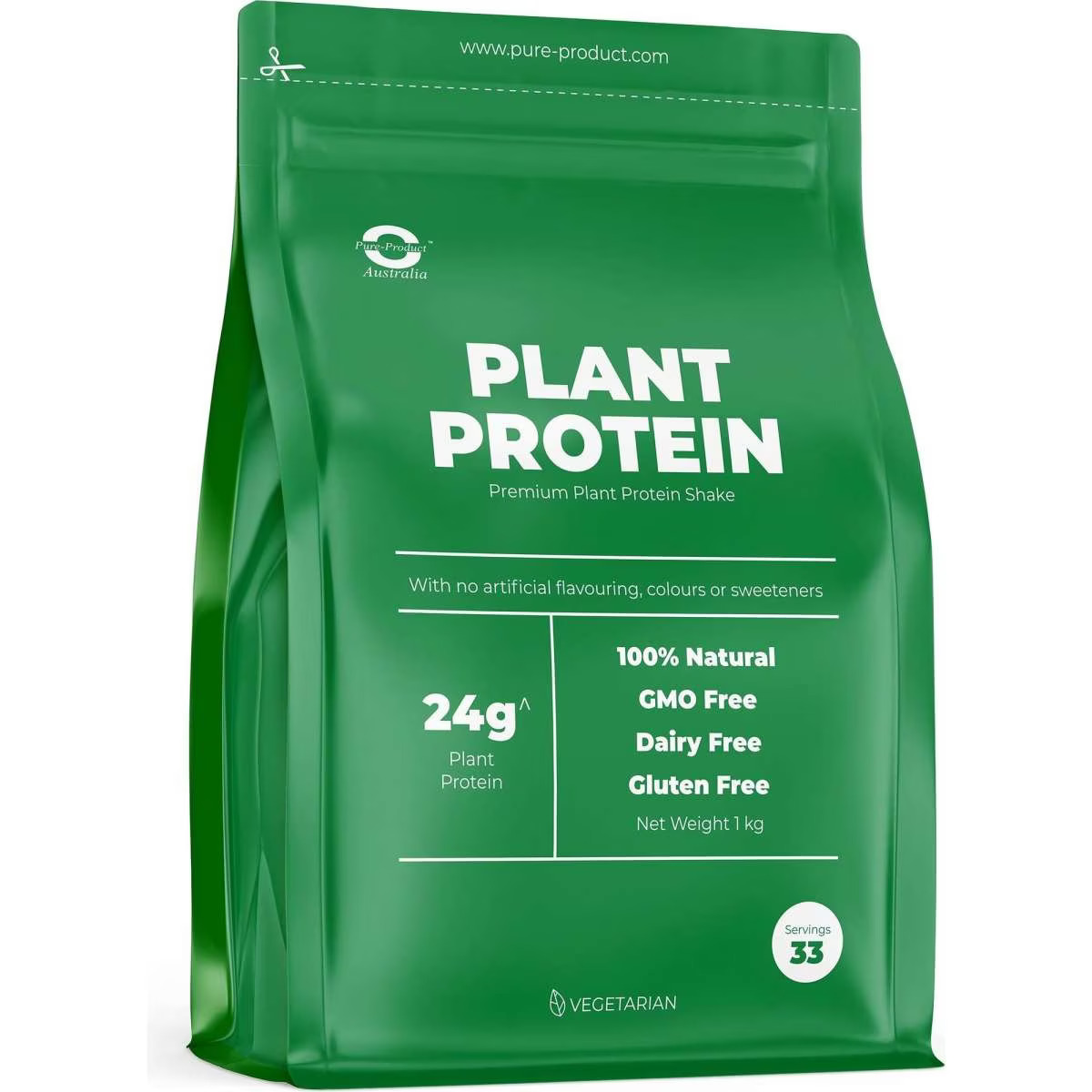 Pure Product Australia Plant Protein Isolate 5kg Vanilla No Shaker Glass