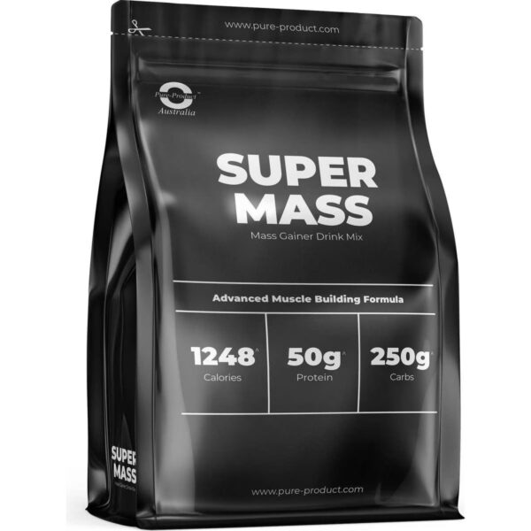 Pure Product Australia Super Mass 2kg Vanilla No Shaker Glass