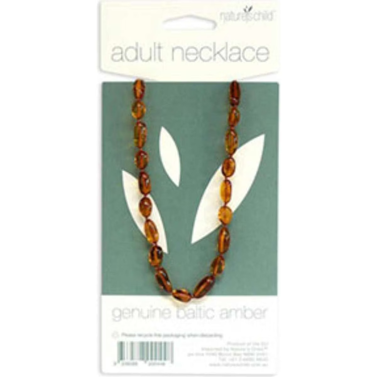 Nature's Child Amber Adult Necklace Cognac 1pack