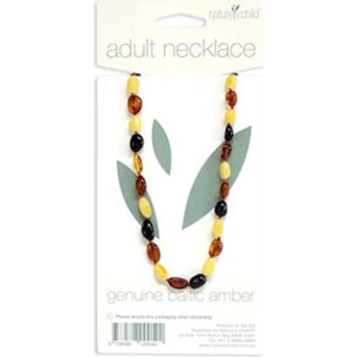 Nature's Child Amber Adult Necklace Mixed 1pack