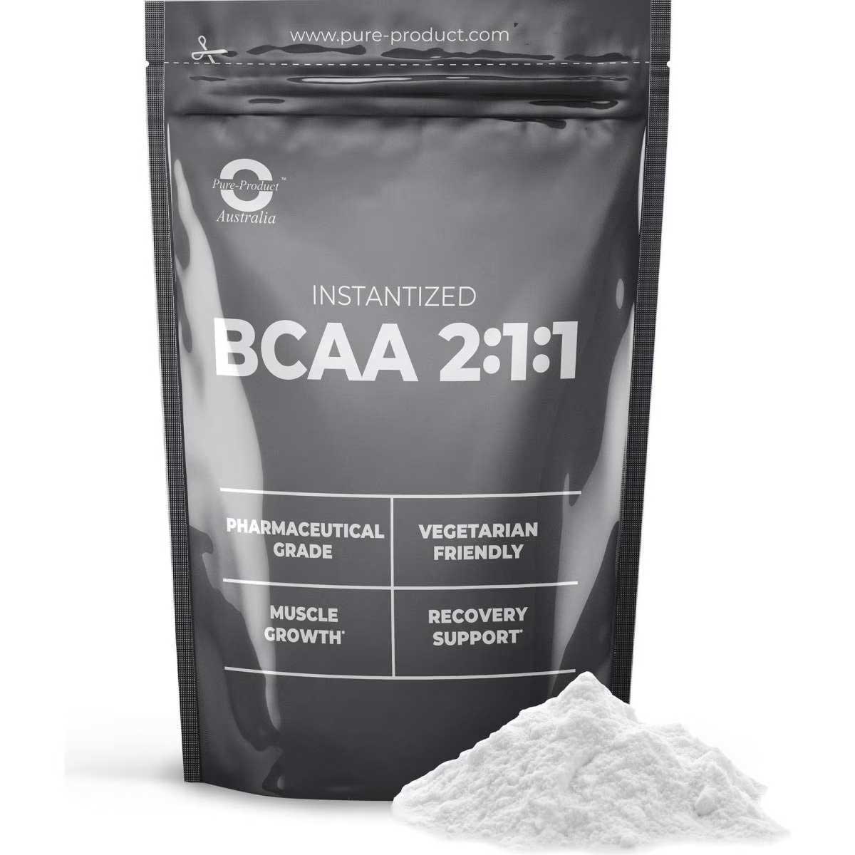 1074536383 Pure Product Australia BCAA Powder 2:1:1 500g Unflavoured with Shaker Glass