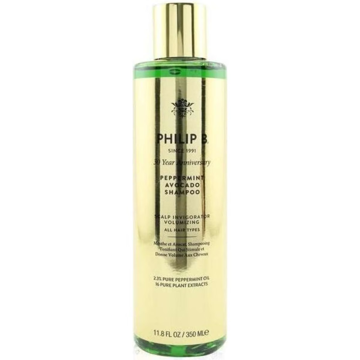 Philip B Peppermint Avocado Shampoo (Scalp Invigorator Volumizing - All Hair Types) 350ml/11.8oz