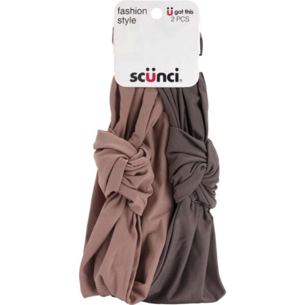 Scunci Fashion Turban Headwraps 2 Pack
