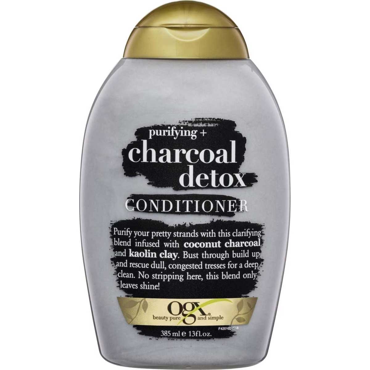 OGX Purifying + Charcoal Detox Conditioner 385mL