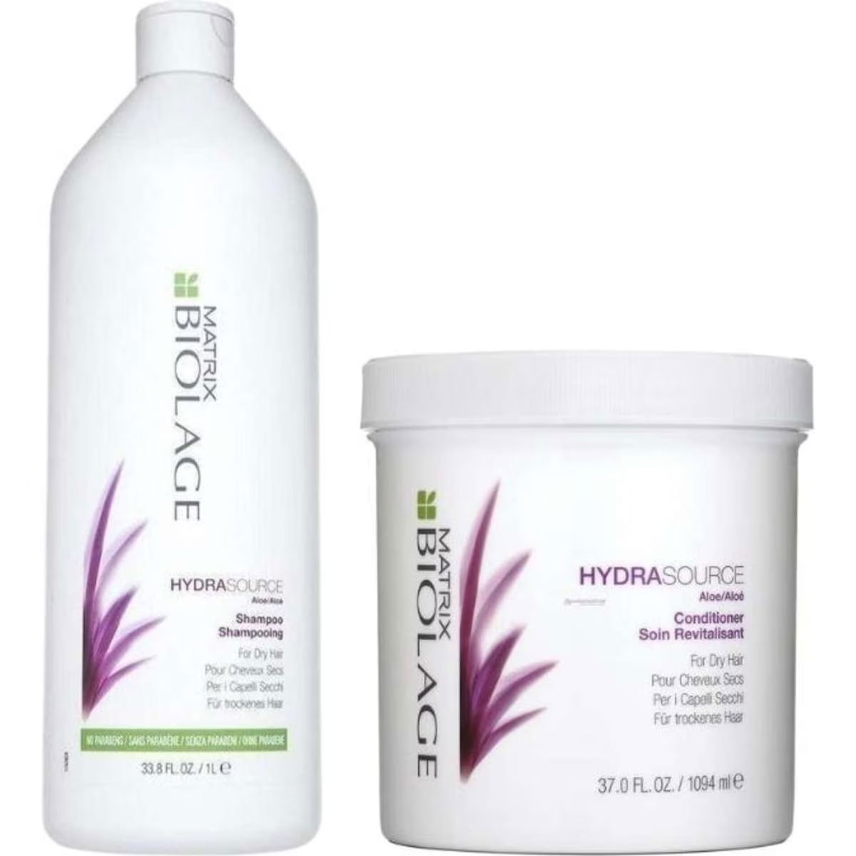 Matrix Biolage Hydrasource Shampoo 1000mL & Conditioner 1094mL Duo