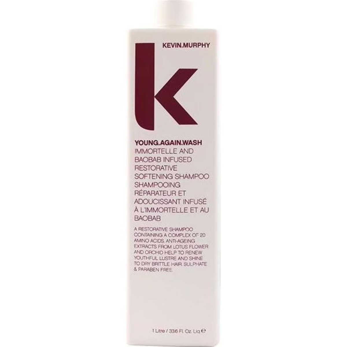 Kevin.Murphy Young.Again.Wash (Immortelle and Baobab Infused Restorative Softening Shampoo - To Dry Brittle Hair) 1000ml/33.6oz